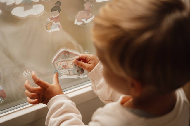 Little Dutch Naklejki wielokrotnego użytku na okno X-MAS