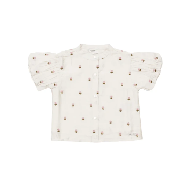 Donsje bluzka Ezrah roses warm white 4095401 0003