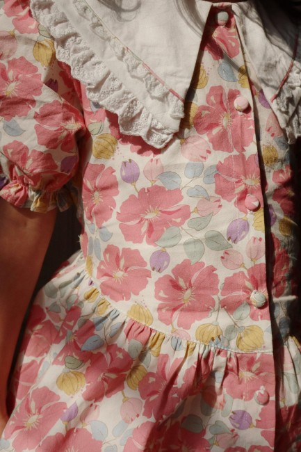 Dziecięca bluzka Konges Slojd Coeur collar fleur anglaise