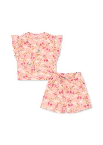 Konges Slojd zestaw Lin frill rainbow bow