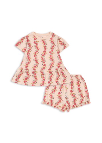 Konges Slojd bluzka, szorty Famo set floria pink