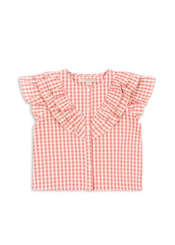 Konges Slojd koszula Kim Frill Flamingo Plume Check