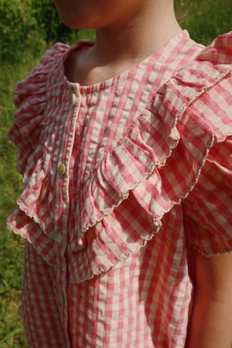 Koszula Konges Slojd Kim Frill Flamingo Plume Check