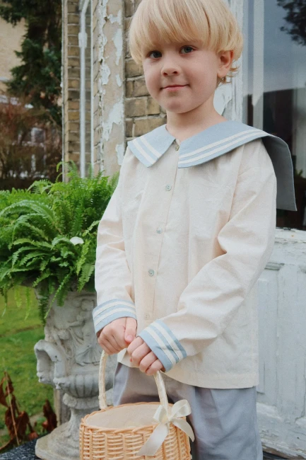 Koszula Konges Slojd Celebration Sailor shirt ashley blue KS103565