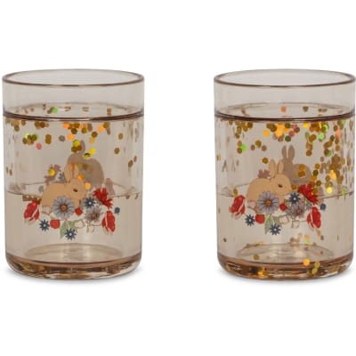 Konges Slojd kubek 2 pak glitter cups bunny tokki