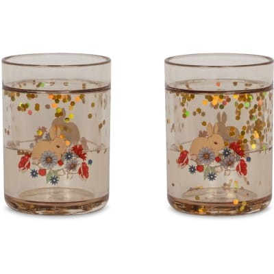 Konges Slojd kubek 2 pak glitter cups bunny tokki