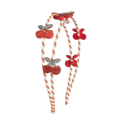 Rockahula Kids opaska na włosy Stripy Cherry Double Headband