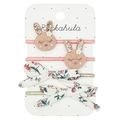 Rockahula Kids gumki do włosów 4 szt. Flora Bunny