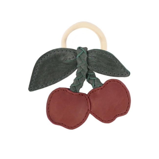 Donsje Skórzana gumka do włosów Nanoe Fruit Hair Tie Cherry 6006016