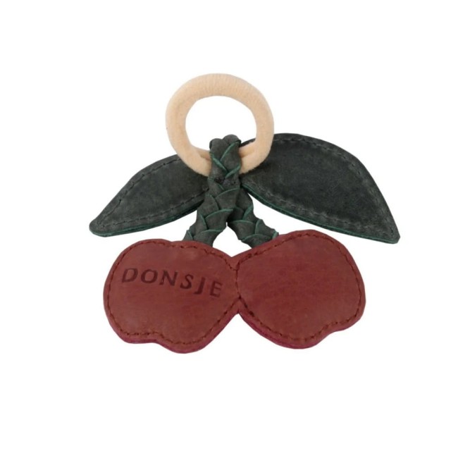 Donsje Nanoe Fruit Hair Tie Cherry Skórzana gumka do włosów 6006016
