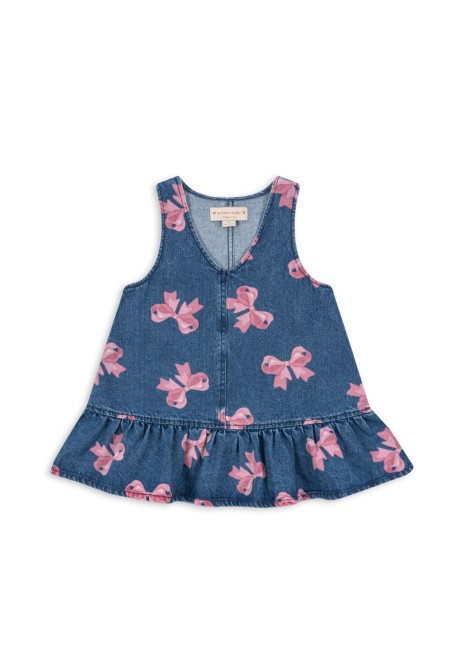 Konges Slojd sukienka Magot denim dress bella bow