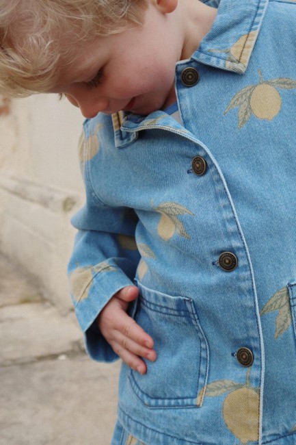 Konges Slojd kurtka Magot denim jacket lemon