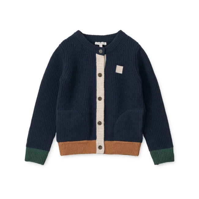 Liewood kardigan Tiago classic navy