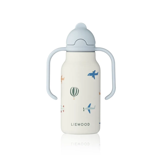 Liewood bidon stalowy ze słomką Kimmie bottle 250ml Aviator