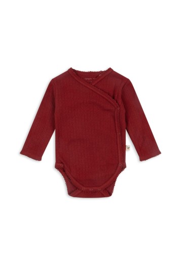 Konges Slojd body newborn Minnie red dahlia