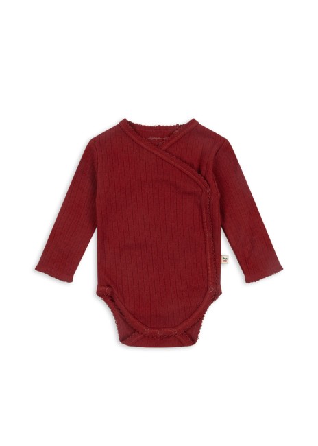 Konges Slojd body newborn Minnie red dahlia