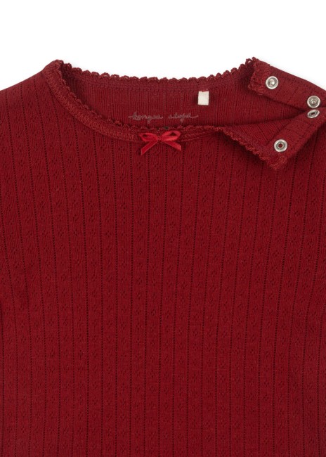 Konges Slojd body Minnie red dahlia