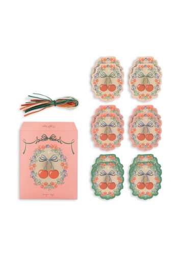 Bileciki do prezentów Konges Slojd big cherry