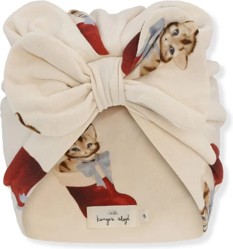 Konges Slojd Bambi turban x-mas kitty 12-18m