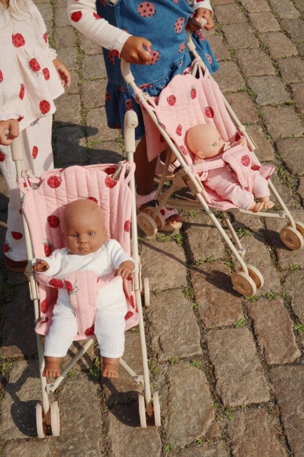 Konges Slojd wózek spacerówka dla lalki Ladybug glitter KS102209 P99075 KS102210 P99075