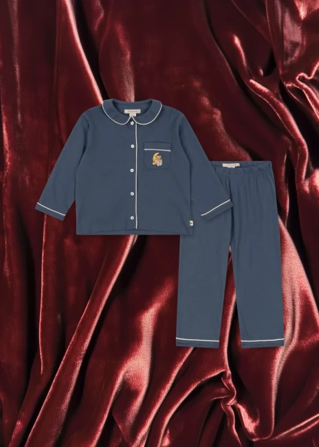 Konges Slojd piżamka Pio frill vintage indigo KS102060 S15088