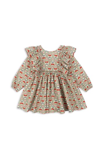 Dziewczęca sukienka Konges Slojd Evia cherry bow