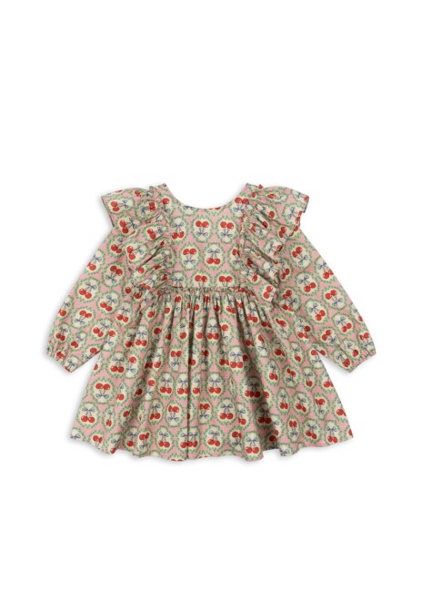 Dziewczęca sukienka Konges Slojd Evia cherry bow