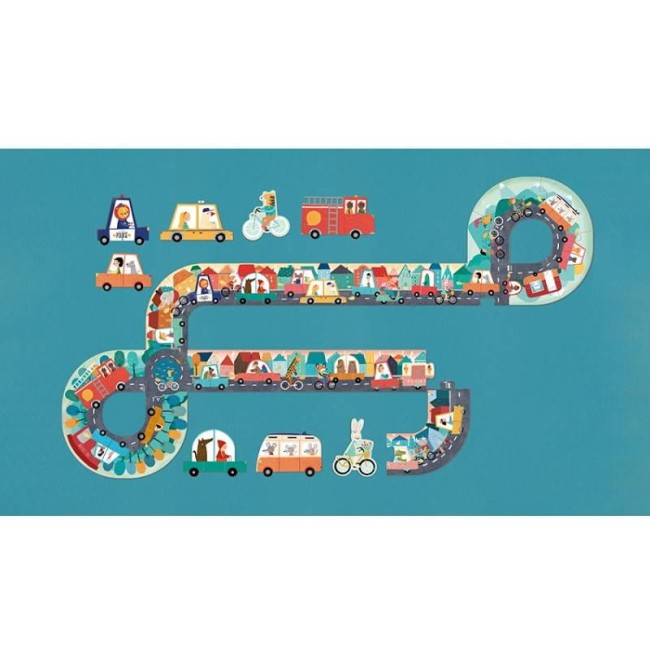 Puzzle kieszonkowe Londji z grą obserwacyjną Mała podróż R2622