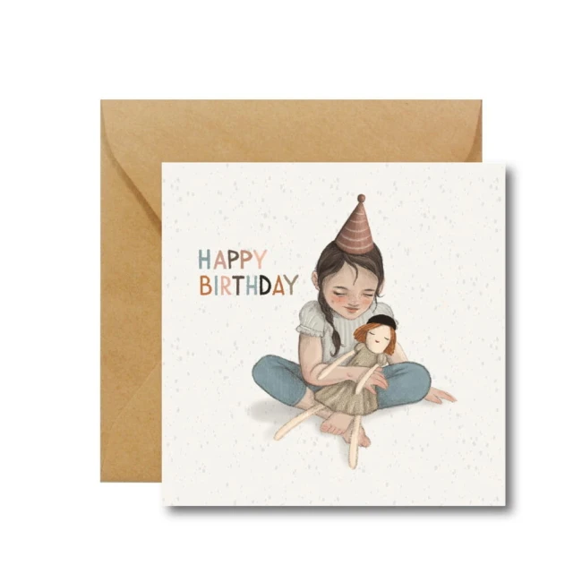 Hi Little kartka okolicznościowa Happy birthday girl
