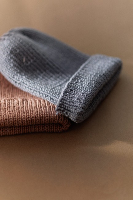 Booboo czapka Minima merino błękitna mgiełka