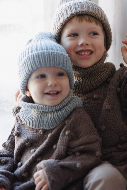 Booboo komin merino Minima szary