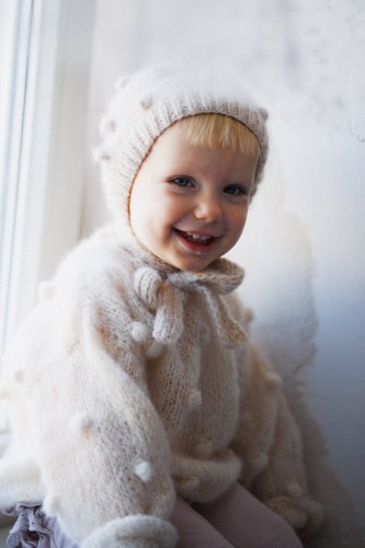 Bonetka Booboo Chmurka warm marmurkowy krem