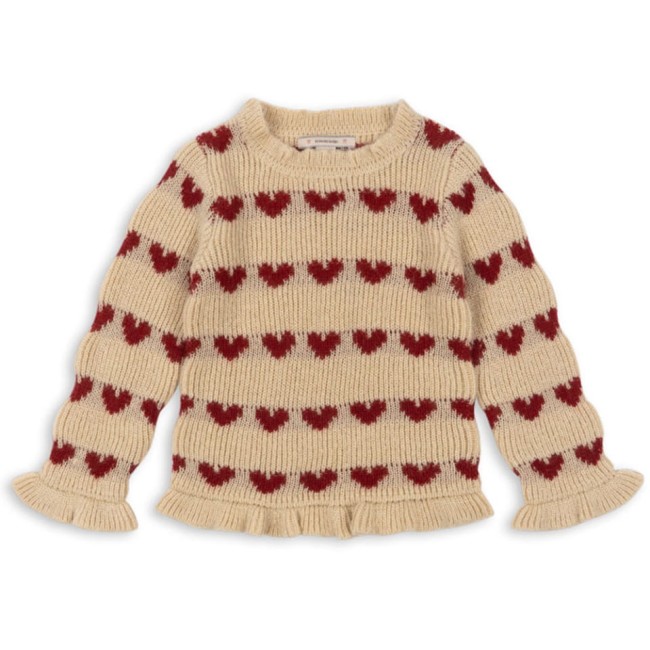 Konges Slojd sweter Luala heart ks102015