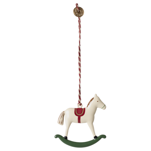 Maileg zawieszka, dekoracja bożonarodzeniowa Metal ornament Rocking Horse