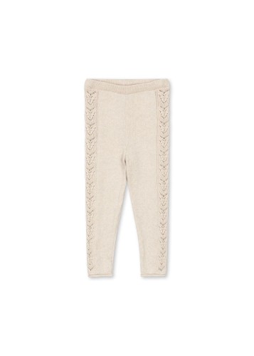 Konges Slojd spodnie dzianinowe Cabby knit pants off white