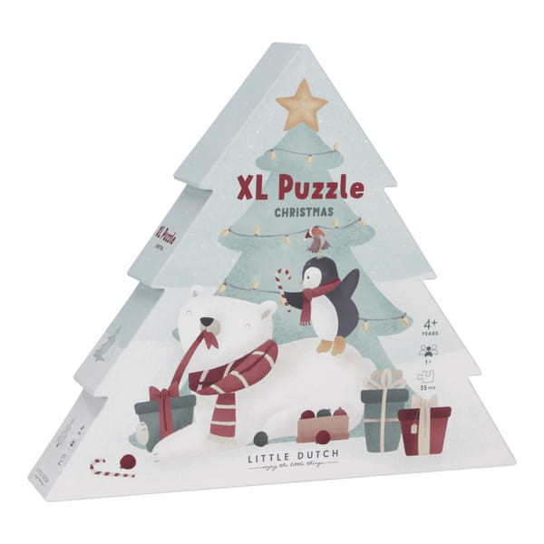 Puzzle Little Dutch Choinka X-mas XL FSC 4618