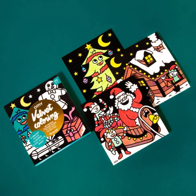 Welwetowe kolorowanki Omy zestaw 6 szt. HOHOHO