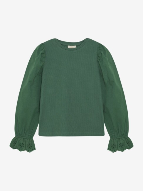 Creamie bluzka z długim rękawem pine green 822720 9923