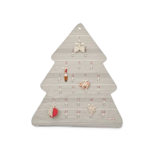 Kalendarz adwentowy Liewood Natalie stripes sandy