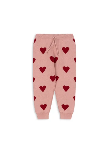 Konges Slojd spodnie Lapis Knit pants mellow rose KS101555 S30039