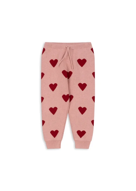 Konges Slojd spodnie Lapis Knit pants mellow rose KS101555 S30039
