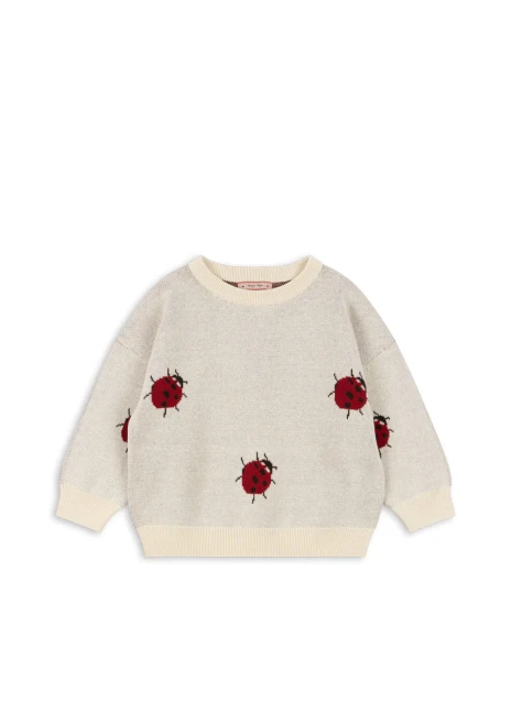 Konges Slojd bluza Lapis Knit Blouse Ladybug KS101551 P05093