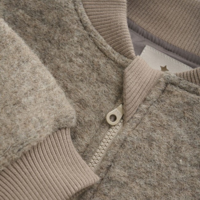 Huttelihut kurtka bomberka wool camel melange 480362 2044