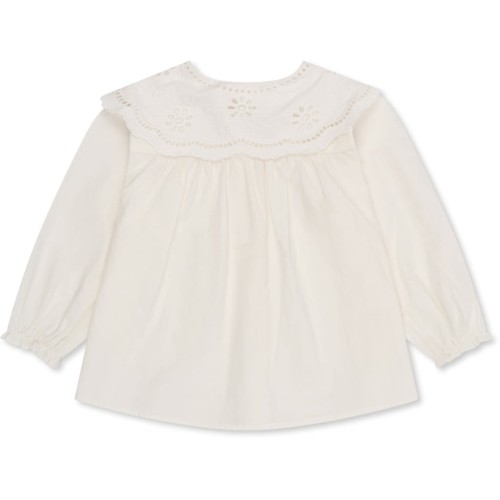 Bluzka dziewczęca Konges Slojd Collar white