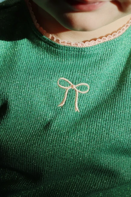 Konges Slojd bluzka Roli blouse bottle green