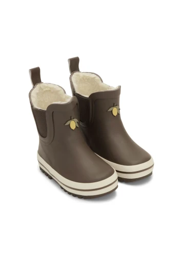 Konges slojd kalosze Roi rain boot low chocolate brown KS101290 S25047