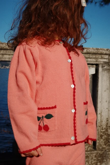 Konges Slojd cardigan Alexa powder pink KS101389 S30053 KS101391 S30053