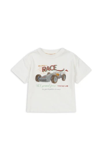 Konges Slojd t-shirt Era race white KS101504 P35014