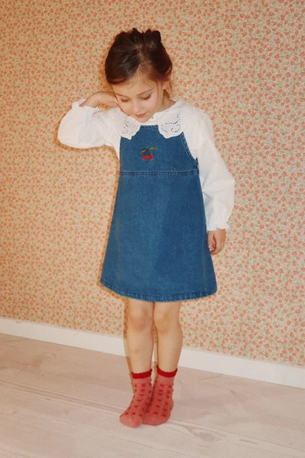 Konges Slojd sukienka Magot strap dress denim blue KS101649 S00029 KS101583 S15018