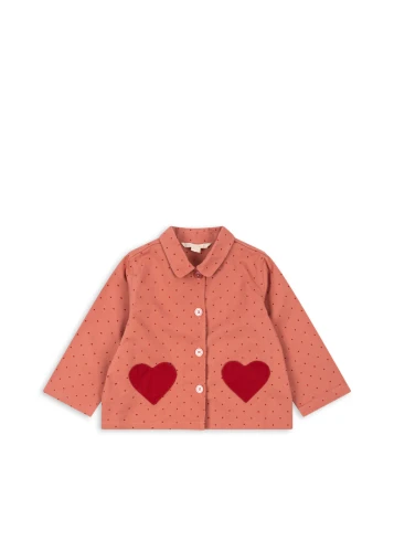 Konges Slojd kurtka Nola shirt Mahogany dot KS101637 P30016